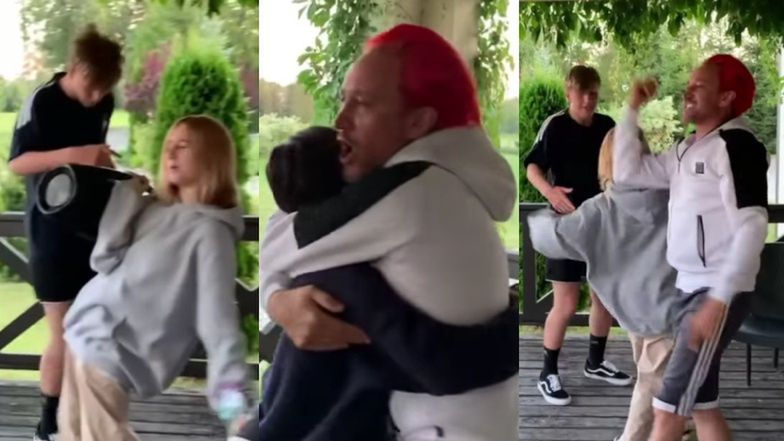 Michał Wiśniewski tańczy z dziećmi w rytm hitów "Ich Troje"