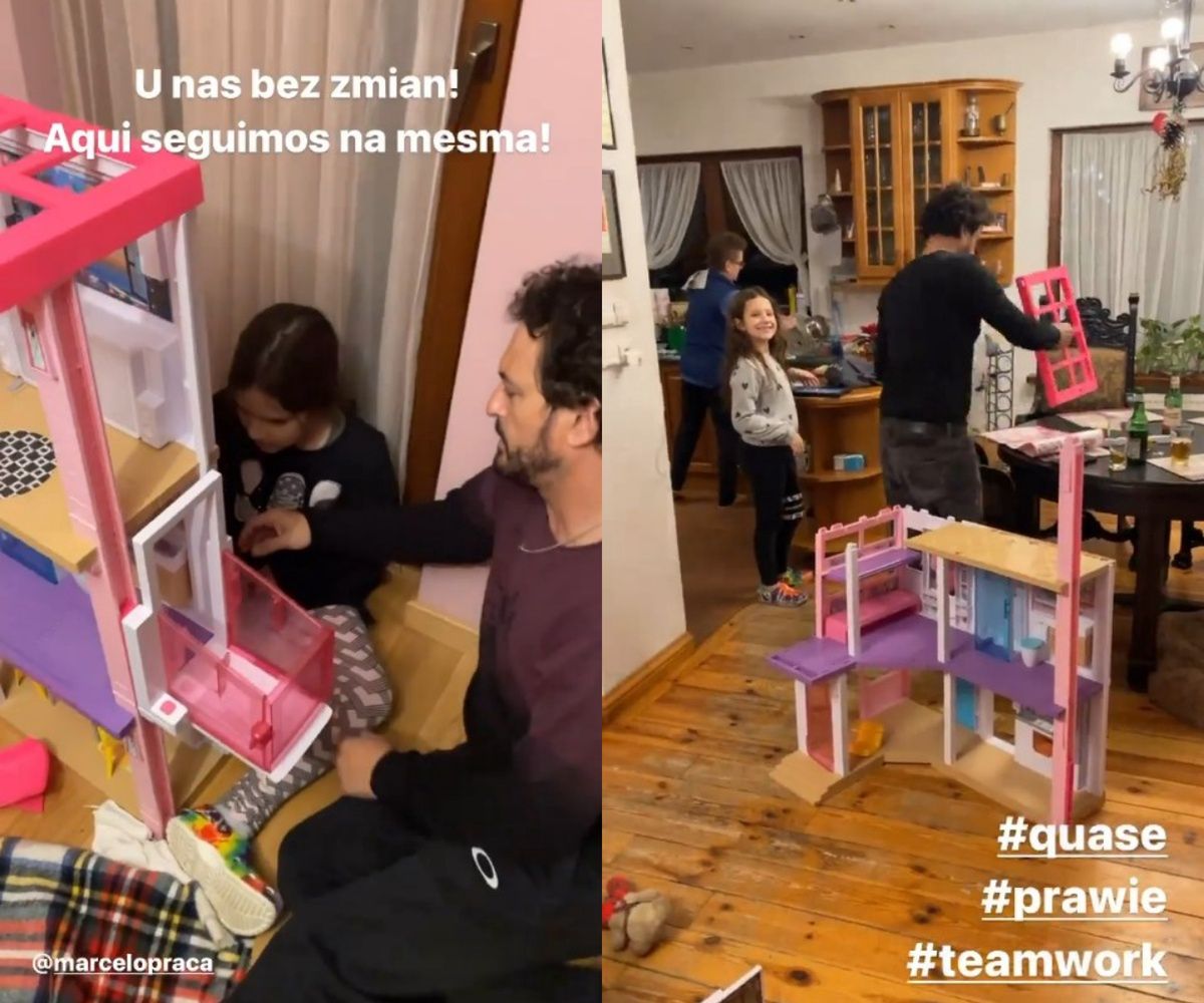 Hanna Zborowska z partnerem w Polsce