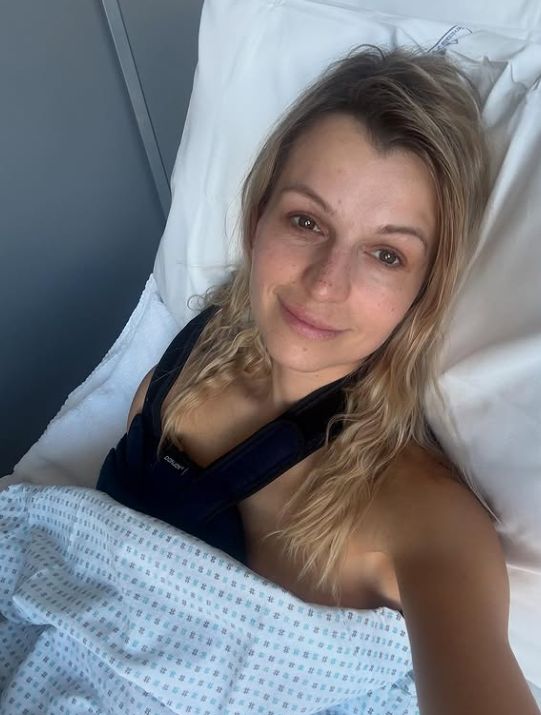 Aleksandra Rogowska-Lichnerowicz na pierwszym zdjęciu po operacj