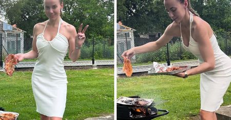Marianna Schreiber pochyla się nad grillem. Obrywa się Mentzenowi i Spurek