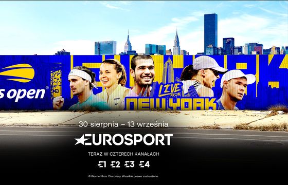 Turniej US Open w czterech kanałach Eurosportu i w streamingu
