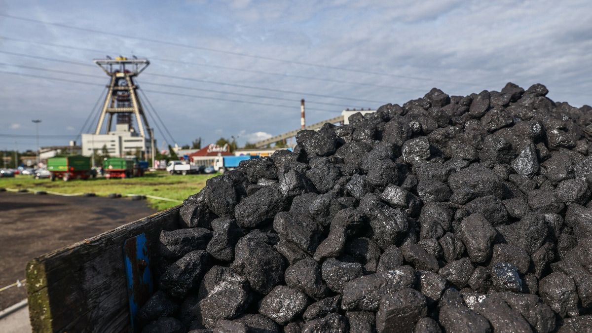 Kolejka po w?giel przed kopalni? Budryk31.08.2022 Ornontowice woj. slaskie . Wegiel z kopalni Budryk nalezacej do Jastrzebskiej Spolki Weglowejfot. Beata Zawrzel/REPORTERBeata Zawrzel/REPORTER