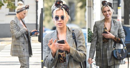Stylowa Natasza Urbańska kokietuje fotoreporterów przy parkometrze