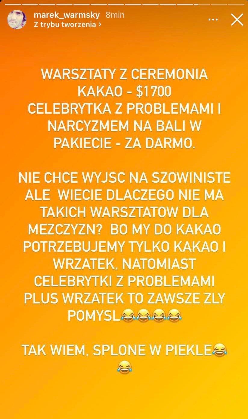 Były mąż Anny Skury drwi z balijskich warsztatów Anny Wendzikowskiej