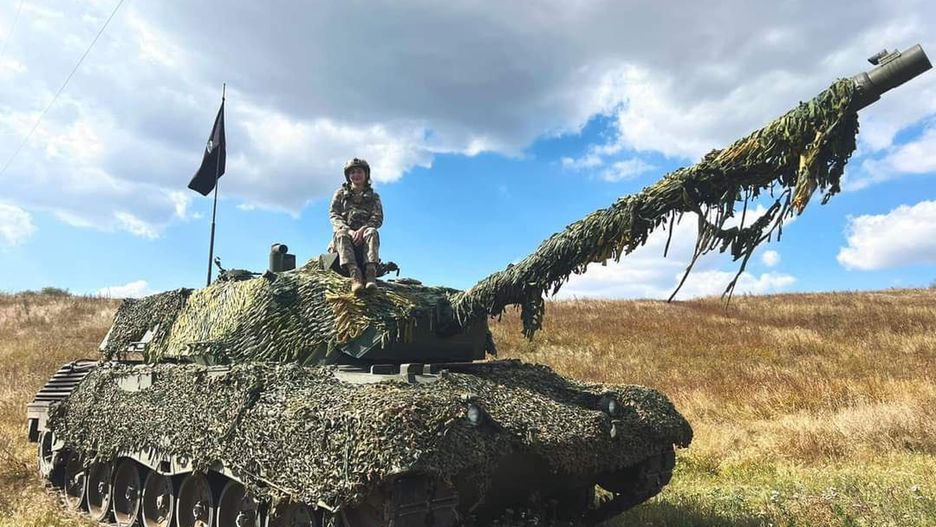 Jeden z pierwszych dostarczonych Ukrainie czołgów Leopard 1A5.