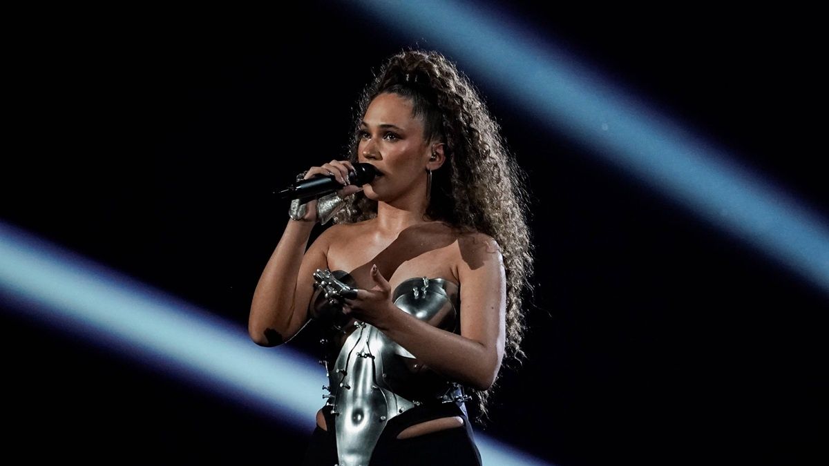 Alicja Szemplińska podczas Eurowizji.