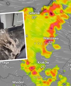 "Kielce toną", nagrania po burzy. Pokazali też, co się działo w Tatrach