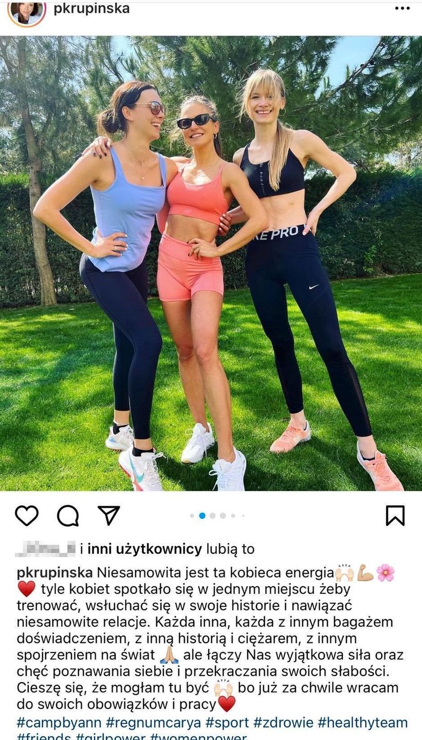 Paulina Krupińska lansuje się na obozie Anny Lewandowskiej w Turcji 