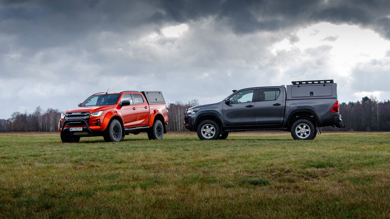 Porównanie: Toyota Hilux po lifcie kontra Isuzu D-Max AT35. Dwa sposoby na legalne modyfikacje terenówki