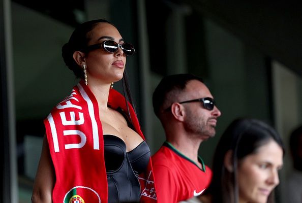 Georgina Rodriguez supported her beloved from the stands.