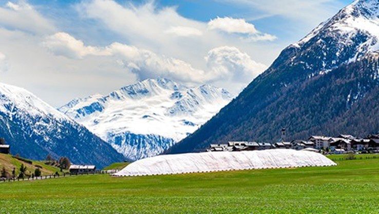 Składowisko śniegu w Livigno