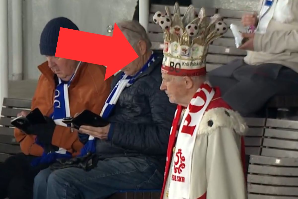 Tak przebrał się na mecz. Kibic reprezentacji Polski skradł show na trybunach