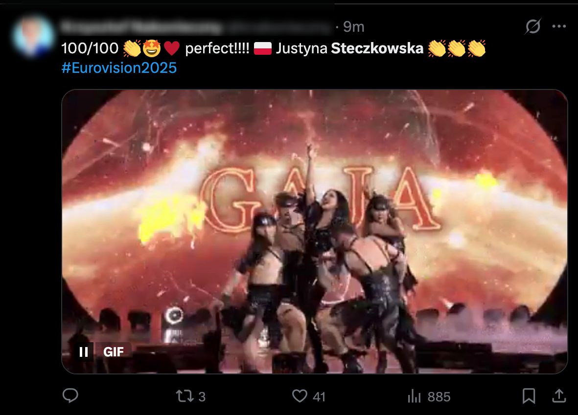 Justyna Steczkowska wystąpiła w finale Eurowizji. Internauci pie