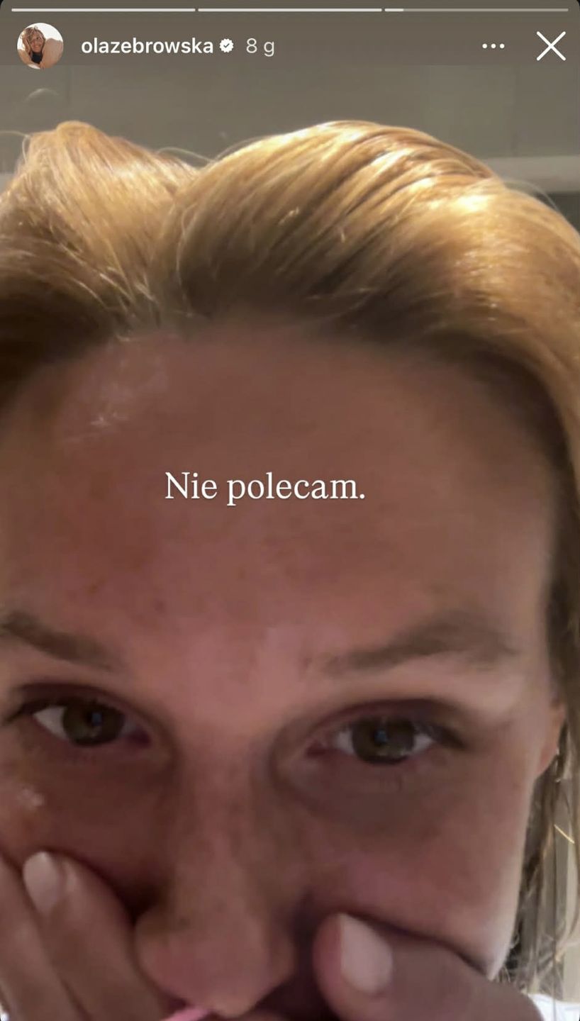 Aleksandra Żebrowska rozjaśniła włosy sprayem 