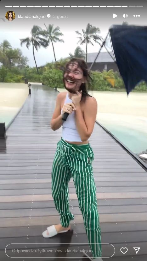 Klaudia Halejcio relacjonuje wakacje na Malediwach