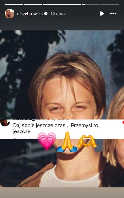 InstaStories Aleksandry Żebrowskiej