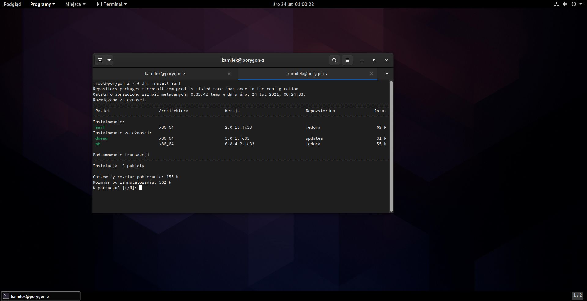 Suckless jest obecny w repozytoriach (fot. Kamil Dudek)