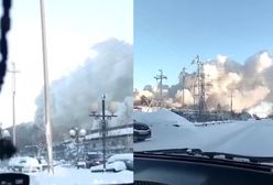 Płonie budynek w Rosji. Gigantyczny pożar w Kogałymie