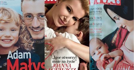 Pozowali z ukochanymi pociechami. Pamiętacie te kultowe okładki gwiazd z dziećmi? (ZDJĘCIA)