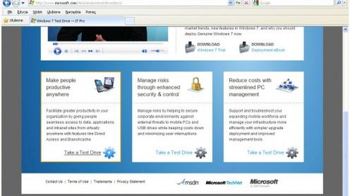 Przetestuj Windows 7 w oknie przeglądarki! 1