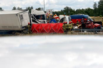 Tragedia na A1. Urzędnik jechał sprawdzić zabezpieczenia, nie zdążył