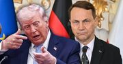 Sikorski reaguje jednym słowem na słowa Trumpa. Wymowny komentarz