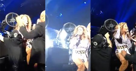 Beyonce wkręciła sobie włosy w wiatrak!