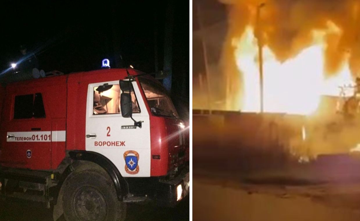 Drone attack sparks fire at Russian industrial site, 1 injured