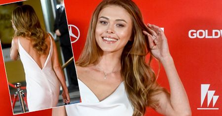 Joanna Opozda zadała szyku w Gdyni. Jeszcze lepiej wyglądała, gdy się odwróciła