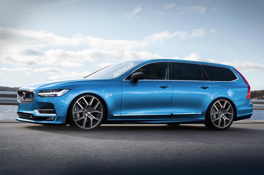 A może wcale nie będzie tak źle? Wizja Volvo V90 Polestar stworzona przez grafików Autocar / autocar.co.uk.