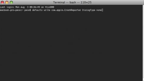 Wyłącz komunikat o nieoczekiwanym zakończeniu pracy aplikacji 1