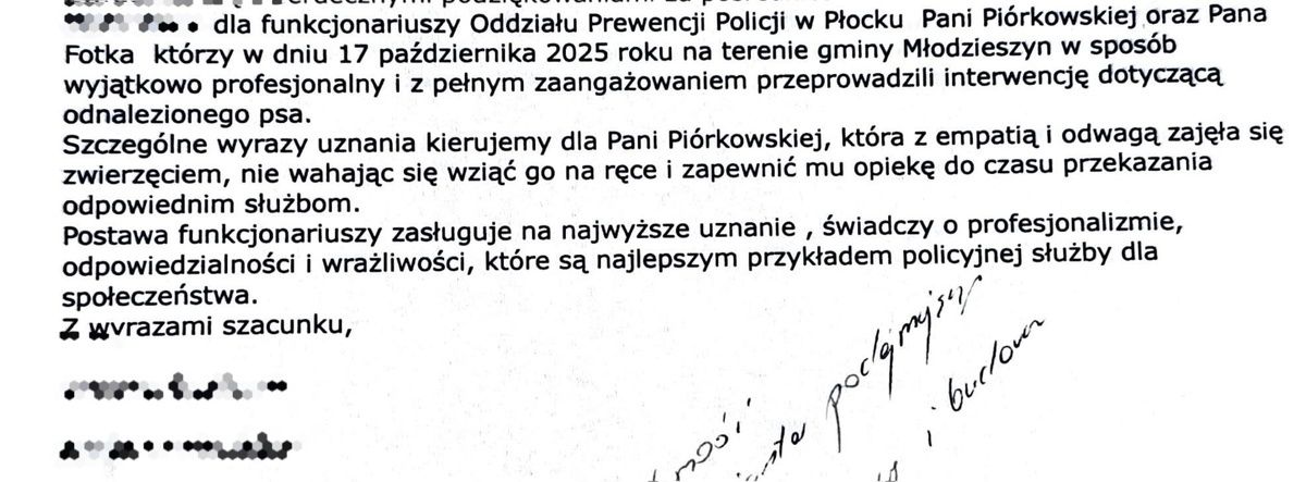 Policjanci uratowali psa