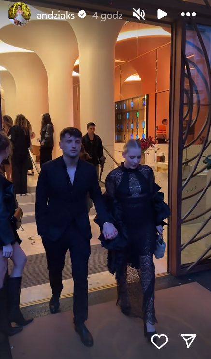 Andziaks podczas Tygodnia Mody w Paryżu
