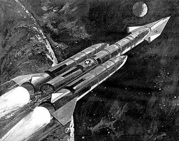 X-20 Dynasoar - szkic wczesnej koncepcji samolotu (Fot. Astronautix.com)