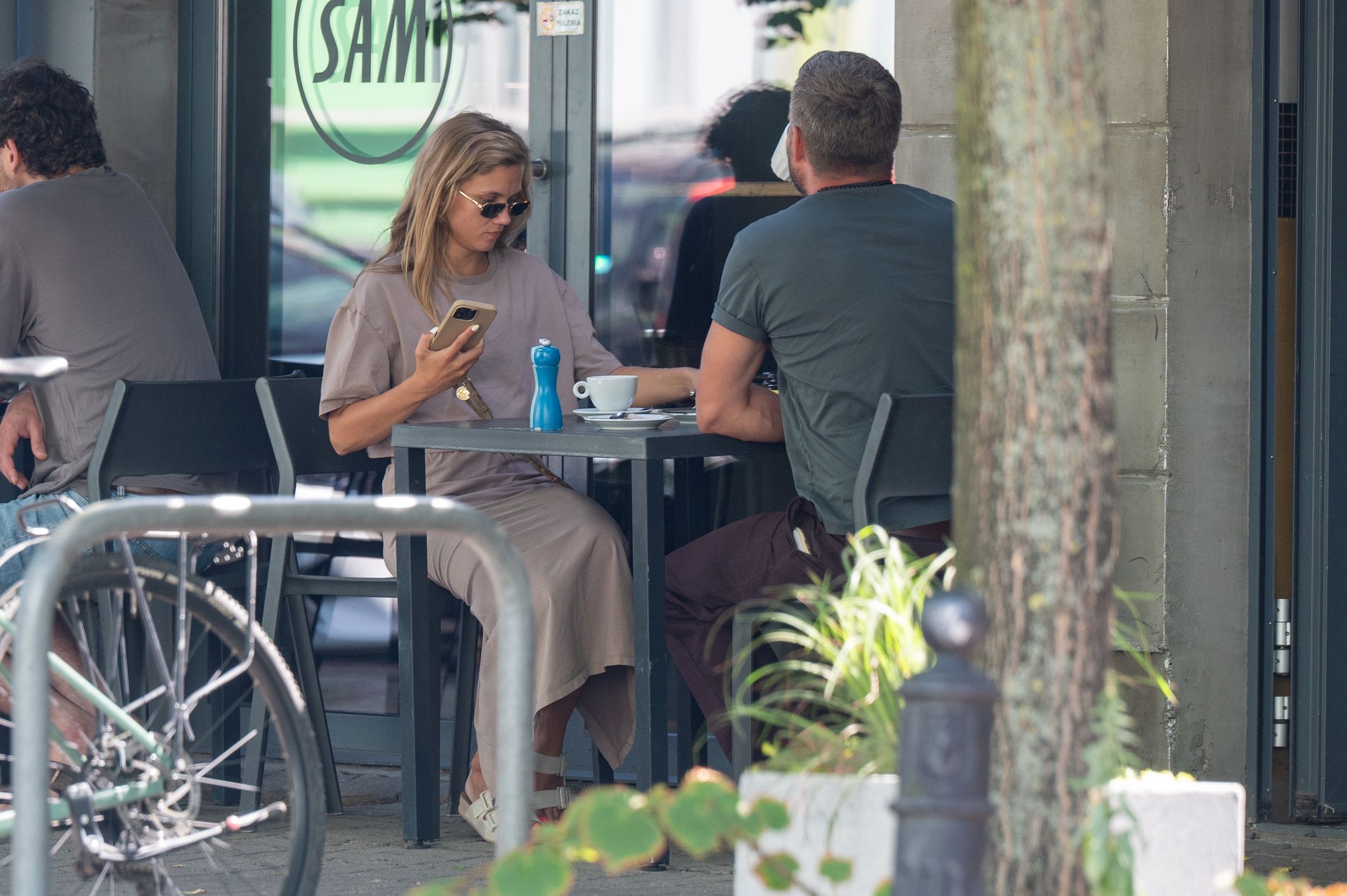 Agnieszka Kaczorowska i Marcin Rogacewicz na mieście