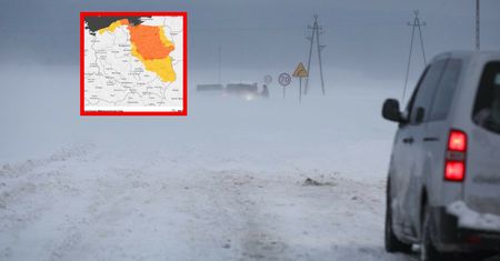 Śnieżyce w północno-wschodniej Polsce. Wiatr nawet do 100 km/h
