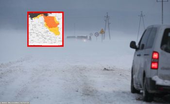 Śnieżyce w północno-wschodniej Polsce. Wiatr nawet do 100 km/h