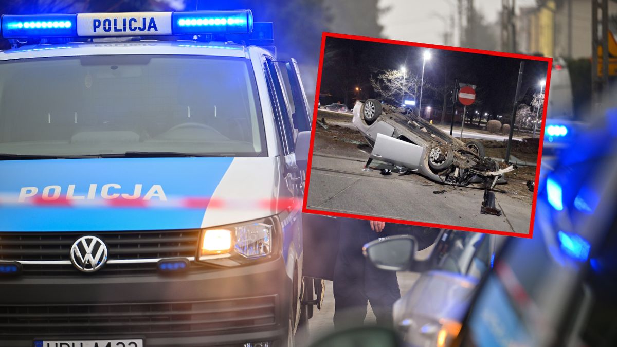 Nocny wypadek w Krakowie