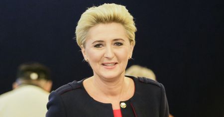 Agata Duda nie zawiodła. Pokazała klasę na kilkunastocentymetrowych szpilkach