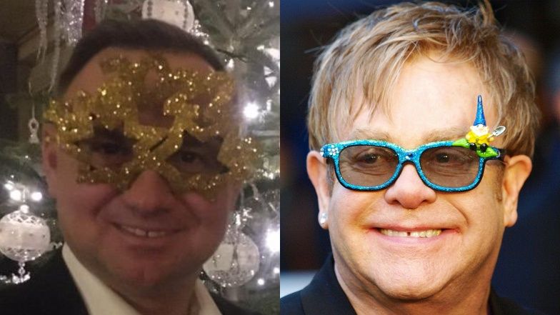 Sylwestrowy Andrzej Duda składa życzenia w FIKUŚNYCH OKULARKACH. Fani: "JAK ELTON JOHN"