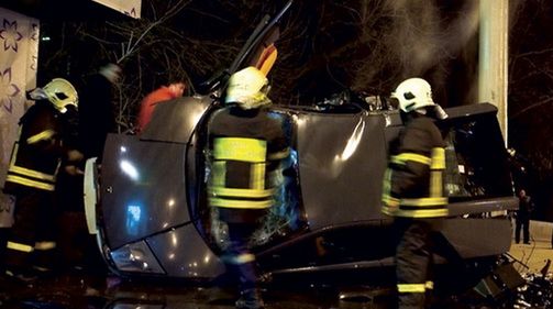 Rosja + Lamborghini = Wypadek