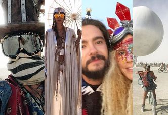 Burning Man 2018: Lustrzana Ziemia, dziwne stroje i Heidi Klum z młodym chłopakiem (ZDJĘCIA)