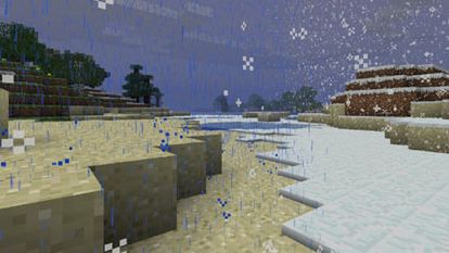 Efekty pogodowe w Minecraft 1