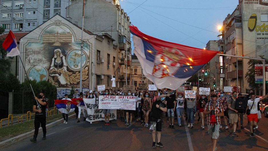 Serbia, demonstracja