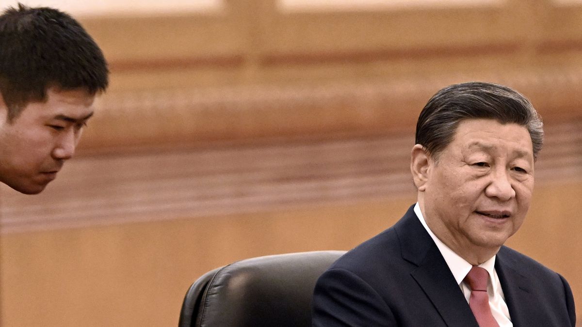 BEIJING , CHINA - JANUARY 12 : Prime Minister Alexander De Croo visits the People's Republic of China from 10 to 13 January 2024 (Day 2) 
- Meeting with Chinese President Xi Jinping on January 12, 2024 in Beijing , China, 12/01/2024 ( Photo by Didier Lebrun / Photonews via Getty Images)