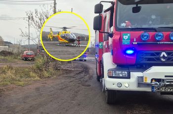 Wypadek na Śląsku. Czarny pył nad miastem