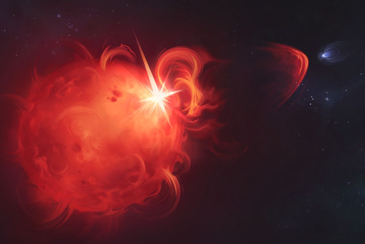 Potężny wybuch na odległej gwieździe. Mógłby zerwać atmosferę