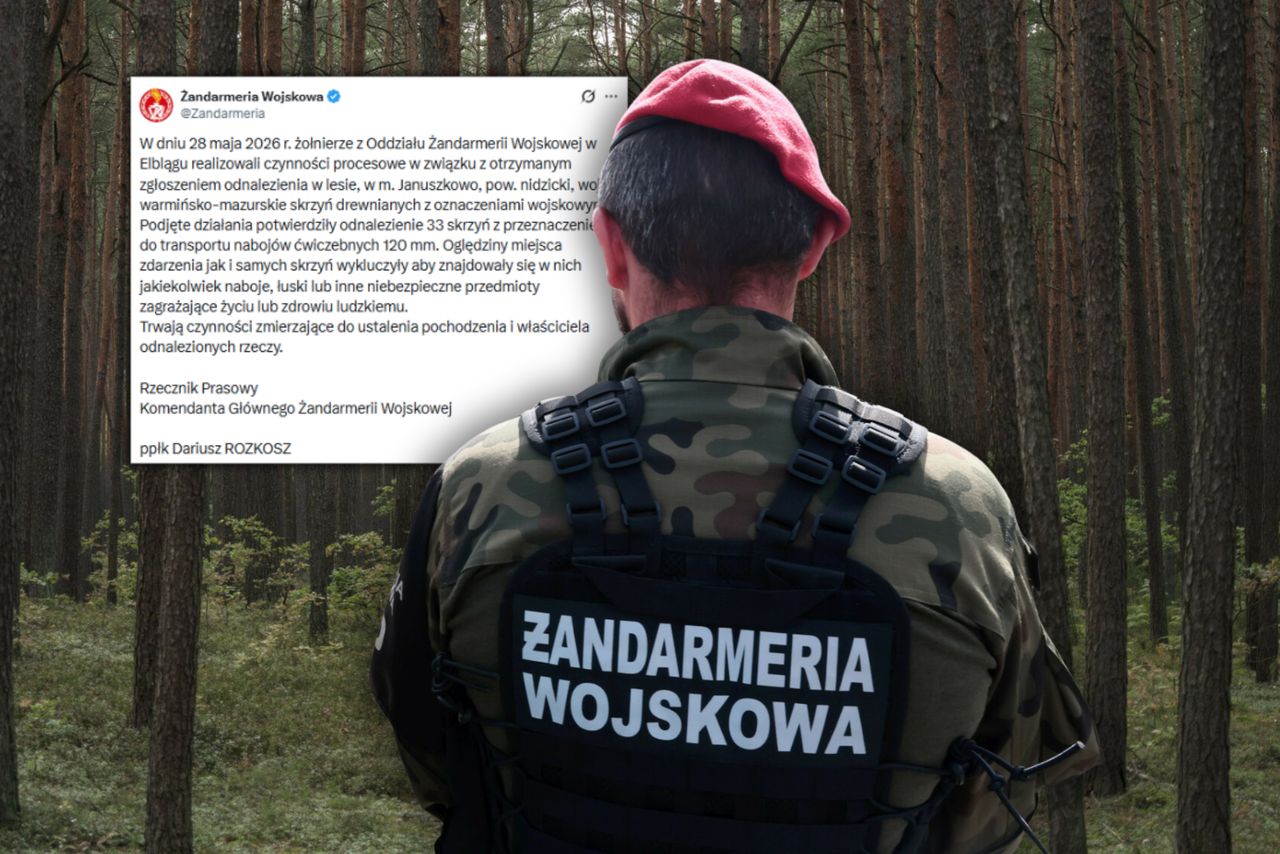 Tajemnicze skrzynie w lesie na Mazurach. Sprawę bada wojsko
