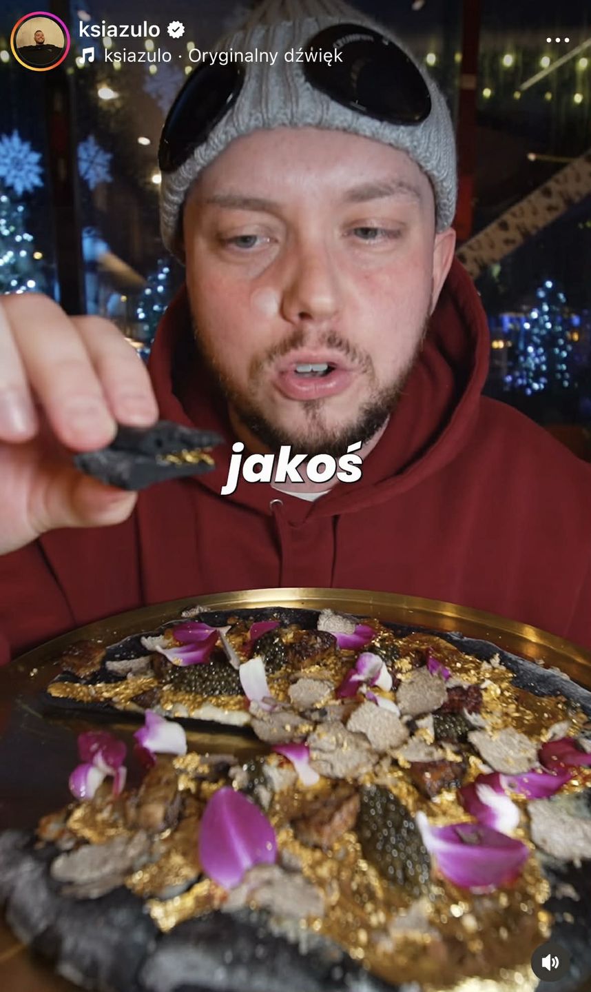 Książulo zjadł pizzę za ponad 7 tys. zł