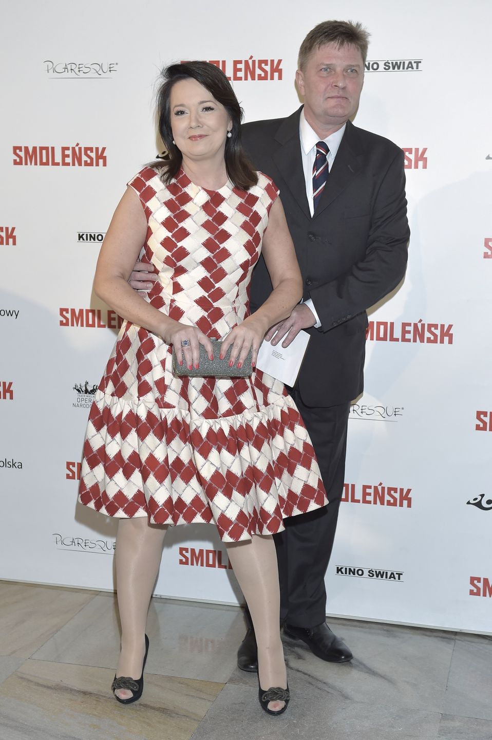 Danuta Holecka z mężem